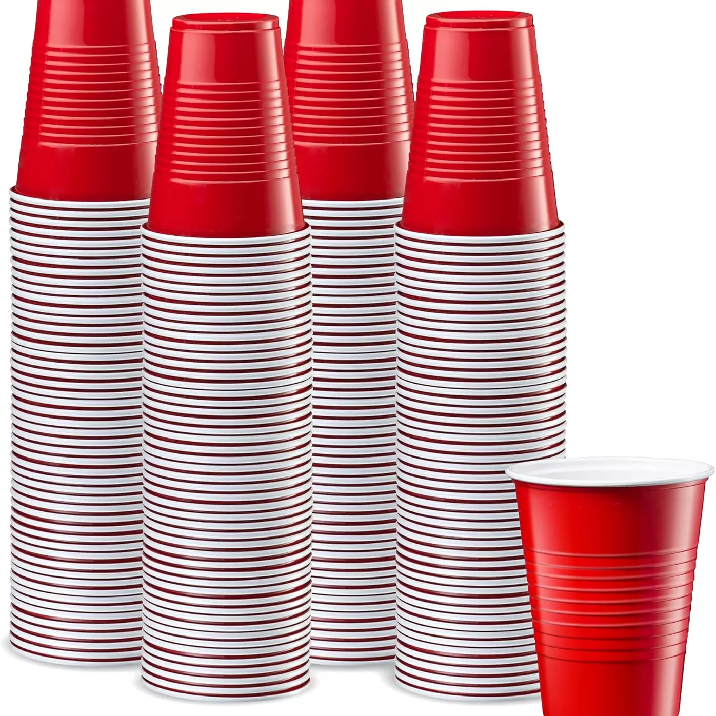 Vasos Rojos 490 cc o 16 Oz
