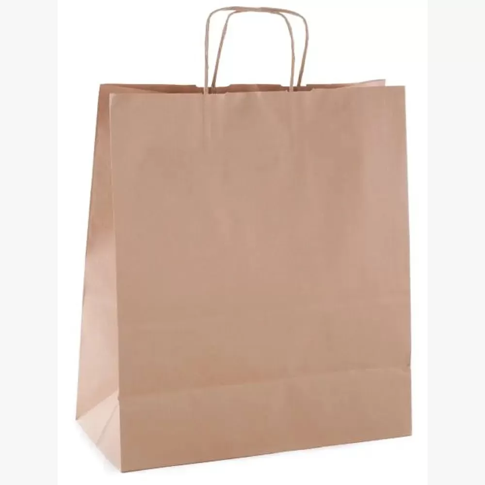 Bolsa de Papel Kraft con Asa. 50x40x15