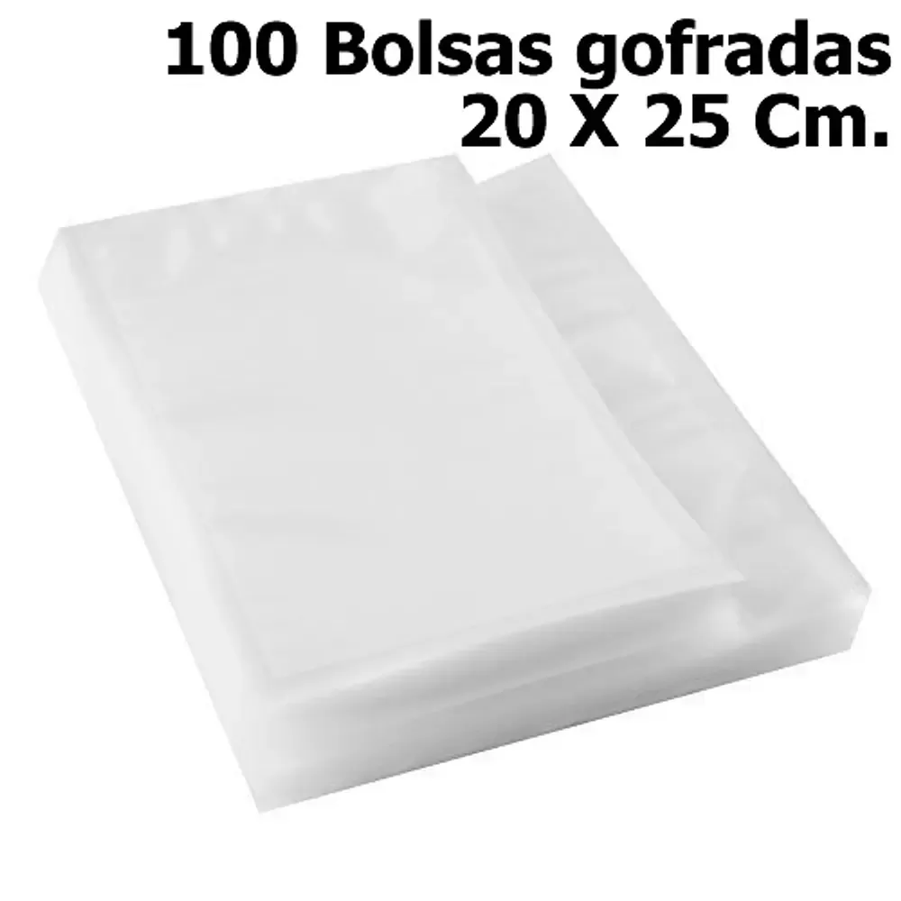 Bolsas Gofradas 20x25 para sellado al Vacio