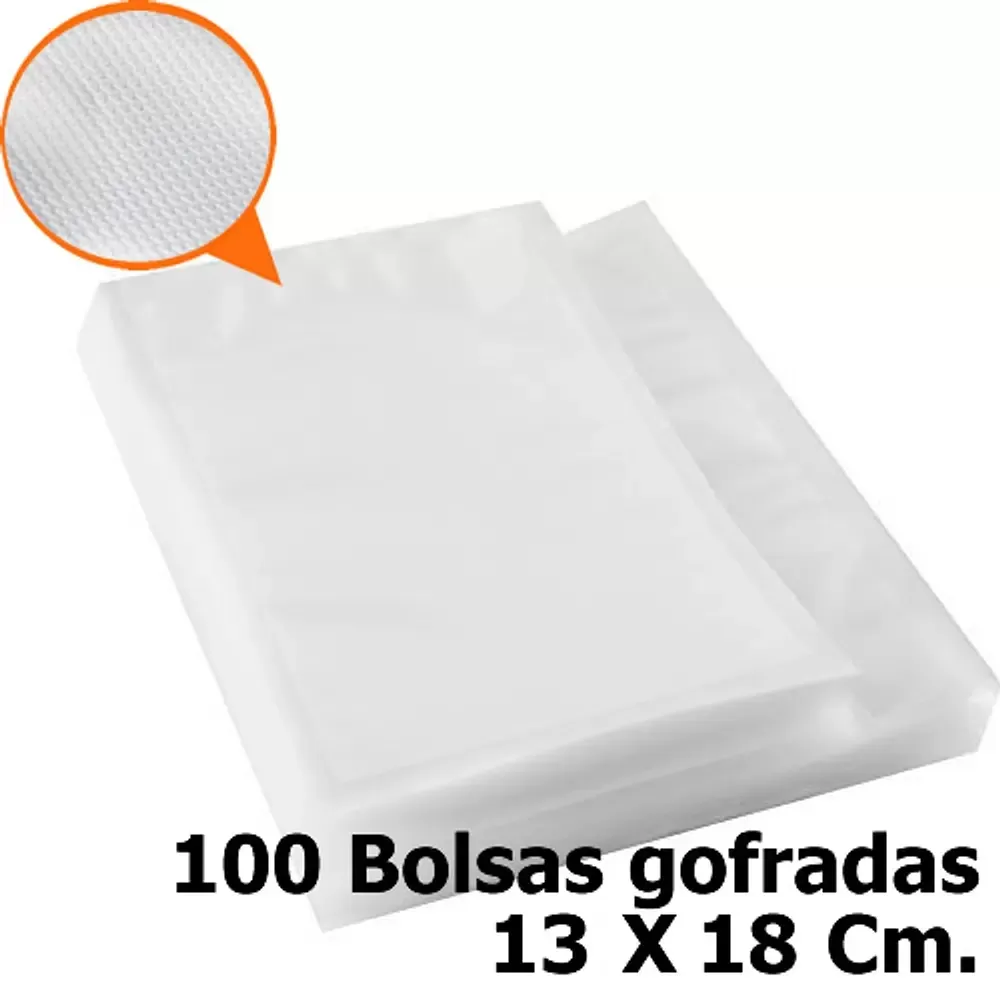 Bolsas Gofradas 13x18 para sellado al Vacio