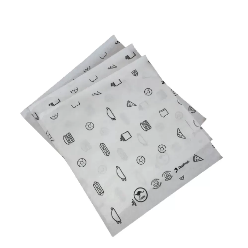 Papel Antigrasa Premium Blanco 20x20cm.