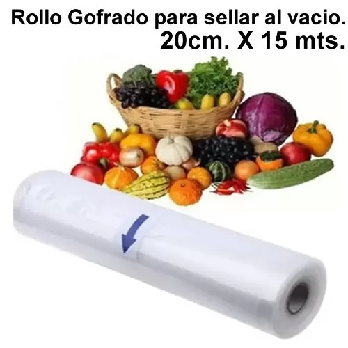 Rollos Gofrados 20x15 Para Sellado Al Vacio