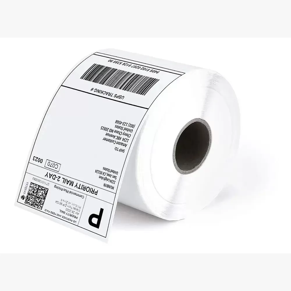 Rollo De Etiquetas Termicas Autoadhesivas 100x30 1000 Unidades Por Rollo