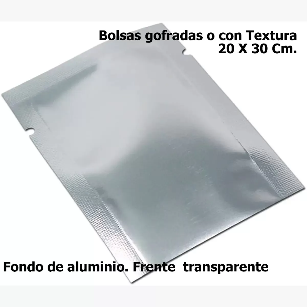 Bolsas Sellado Al Vacio, Con Fondo De Aluminio 20x30 Cm.