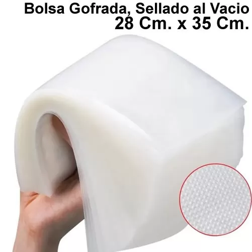 Bolsas Gofradas 28x35 para sellado al Vacio