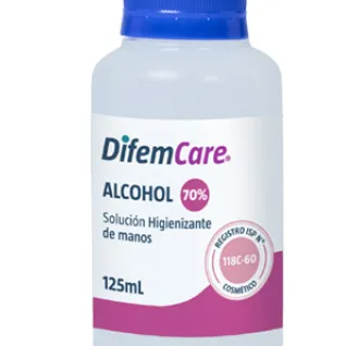 Alcohol Higienizante de manos 70% 125 ml