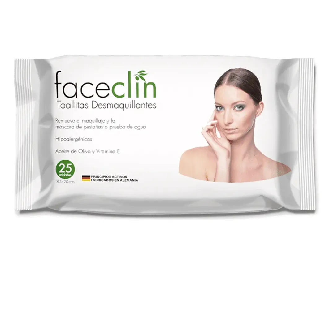 Toallitas Desmaquillantes - Faceclin - 25 unidades